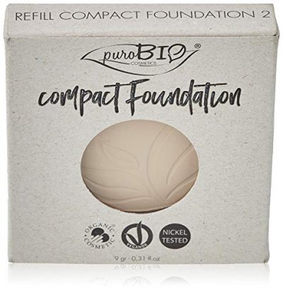 PUROBIO COSMETICS Fond de Teint Compact Poudre & Bio - Purobio 02 Recharge