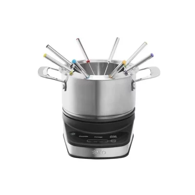 SIMEO Fondue digitale  1200 W Noir et Argent 