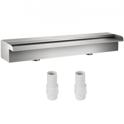 VEVOR Fontaine Cascade pour Piscine en Acier Inoxydable  60cm avec Connecteurs - PQSB-8827