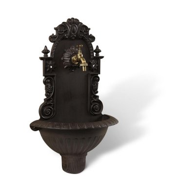 DECORATION D AUTREFOIS Fontaine de Jardin Aluminium Marron 37x18.5x61.5cm