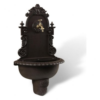 DECORATION D AUTREFOIS Fontaine de Jardin Aluminium Marron 44x22x75.5cm