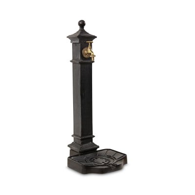 DECORATION D AUTREFOIS Fontaine de Jardin Aluminium-M&eacute;tal Gris 29x33.5x77cm