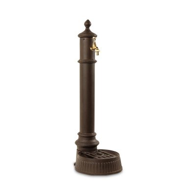 DECORATION D AUTREFOIS Fontaine de Jardin Aluminium-M&eacute;tal Marron 26x32x82cm