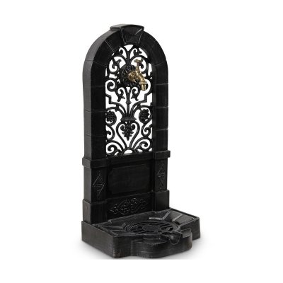 DECORATION D AUTREFOIS Fontaine de jardin fonte gris 35.5x31x74.5cm - d&eacute;coration d'autrefois