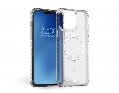 FORCE CASE  Air Coque Rigide pour iPhone 13 Pro Max Compatible MagSafe Transparent