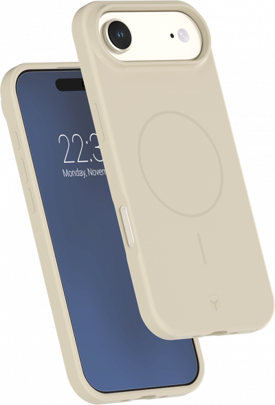 FORCE CASE  Coque MagSafe pour iPhone Air en Silicone Antichoc Beige