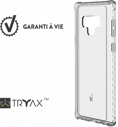 BIGBEN CONNECTED Force Case Coque renforc&eacute;e pour Samsung Galaxy Note 9 Transparent