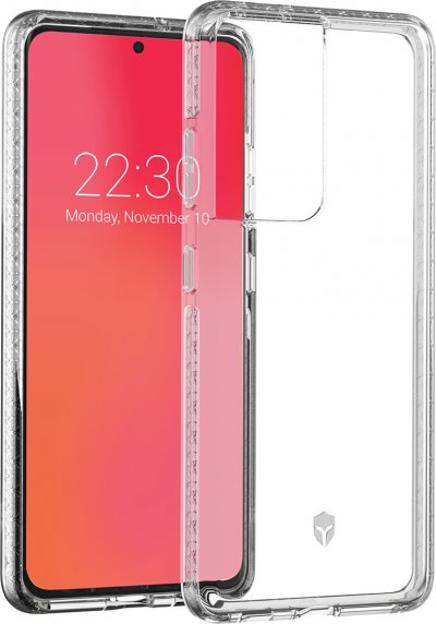 BIGBEN CONNECTED Force Case FC Life Coque pour Samsung Galaxy S21 Ultra Transparent