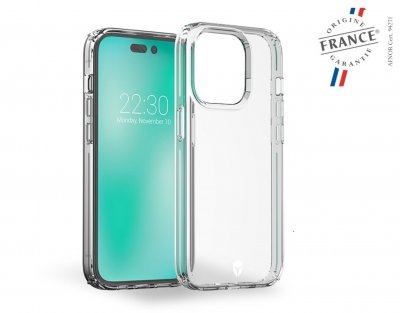 FORCE CASE  FCFEELIP14P - FC Feel IP14 Pro OFG 50% Recycl&eacute; Transparent