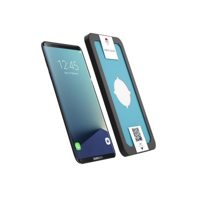 FORCE GLASS  film verre tremp&eacute; samsung galaxy s8 - noir protection garanti &agrave; vie FGGS8ORIGINALB