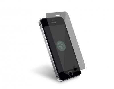 FORCE GLASS  Prot&egrave;ge-&eacute;cran Verre tremp&eacute; fum&eacute; pour iPhone 5/5S/SE