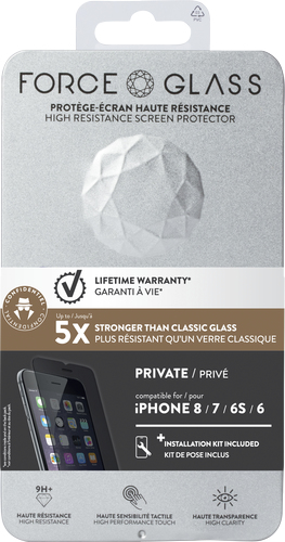 BIGBEN CONNECTED FORCE GLASS Verre trempe iPhone 7 / 8 - Priv&eacute;