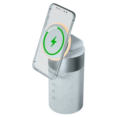 FORCE PLAY  - Haut-parleur Bluetooth avec chargeur Magsafe 15W +5W