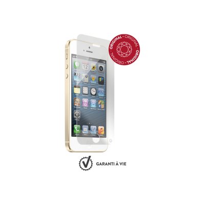 FORCE GLASS Forceglass Film de protection d'&eacute;cran en verre tremp&eacute; pour iPhone5/5S/SE/5C