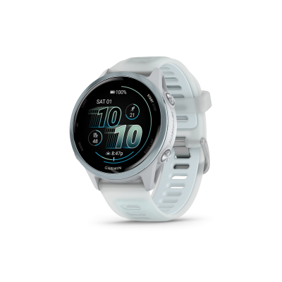 GARMIN Forerunner 570 Montre GPS 42 mm, Bleu Ciel Aluminium Blanc - Neuf