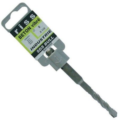 RISS Foret &agrave; b&eacute;ton carbure SDS plus Bull - &Oslash; 8 mm - 110 mm - 