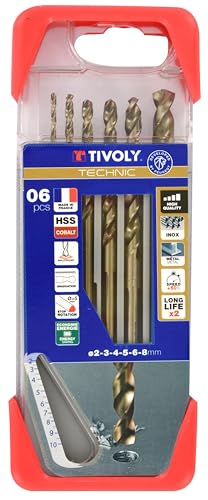 TIVOLY Foret &agrave; m&eacute;taux gradu&eacute;s - Technic SLR - Bo&icirc;te de 6 pi&egrave;ces - 