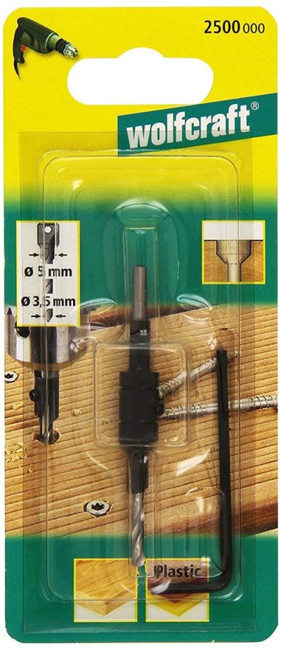 WOLFCRAFT Foret de perceuse pour bois &oslash;3,5-5/9,5mm 2500000 