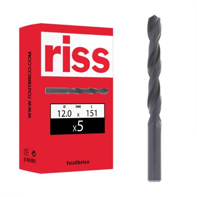 RISS Foret hss s&eacute;rie courte &oslash; (mm) 12 Longueur totale 151 Long. taille 101