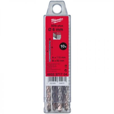 MILWAUKEE Foret SDS+ M2  5 x 160 mm - 10 pi&egrave;ces - 4932352520