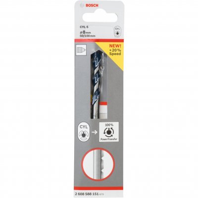 BOSCH Forets &agrave;&nbsp; B&eacute;ton Cyl-5 (8X50X100) 5 Unit&eacute;s