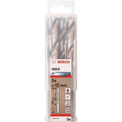 BOSCH Forets &agrave;&nbsp; M&eacute;taux Hss-G Standard, Din 338 (12 X 101 X 151 Mm)