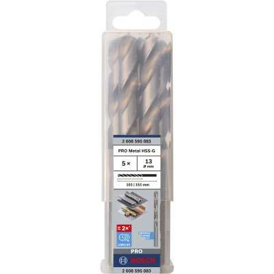 BOSCH Forets &agrave;&nbsp; M&eacute;taux Hss-G Standard, Din 338 (13 X 101 X 151 Mm)