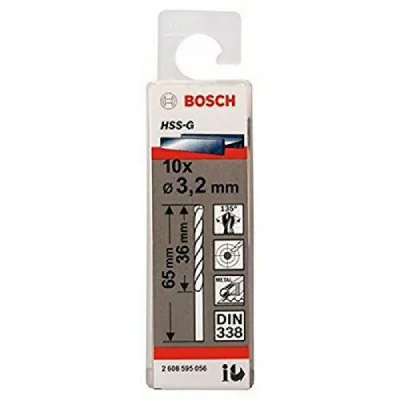 BOSCH Forets &agrave;&nbsp; M&eacute;taux Hss-G Standard, Din 338 (3,2 X 36 X 65 Mm)