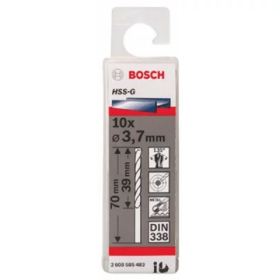 BOSCH Forets &agrave;&nbsp; M&eacute;taux Hss-G Standard, Din 338 (3,7 X 39 X 70 Mm)