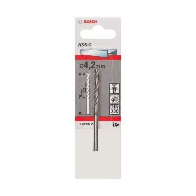 BOSCH Forets &agrave;&nbsp; M&eacute;taux Hss-G Standard, Din 338 (5,1 X 52 X 86 Mm) 5 Unit&eacute;s