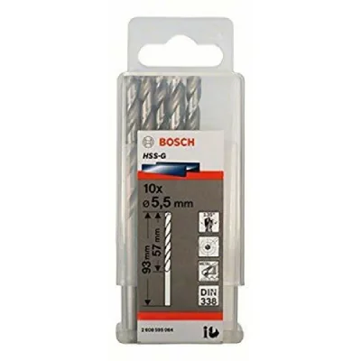 BOSCH Forets &agrave;&nbsp; M&eacute;taux Hss-G Standard, Din 338 (5,5 X 57 X 93 Mm)