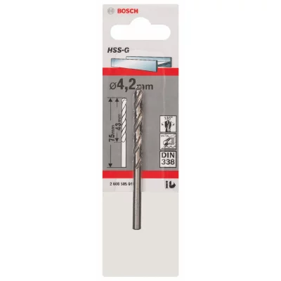 BOSCH Forets &agrave; m&eacute;taux HSSG standard, DIN 338 12,5 x 101 x 151 mm 1pc