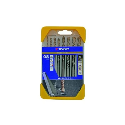 TIVOLY Forets Beton Technic Gradu&eacute;s  &Oslash;3-4-5-6-7-8-9-10mm Coffret 8pcs