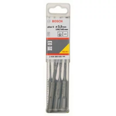 BOSCH Forets SDSplus5 pour marteau perforateur 3,5 x 100 x 160 mm 10pc