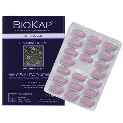 BIOKAP Formule cheveux et ongles pour femme 60 comprim&eacute;s 