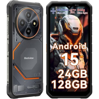 BLACKVIEW Fort 2 Rugged Phone Android 15, 24GB+128GB 2TB Expand 10000mAh Battery Rugged Smartphone - Noir