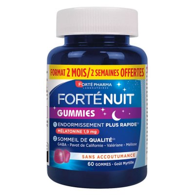 Fort&eacute; Pharma Fort&eacute; Nuit Gummies - 60 Gommes - Pot 60 gommes