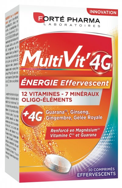 FORTE PHARMA Fort&eacute; pharma multivit 4g energie 30 comprim&eacute;s effervescents