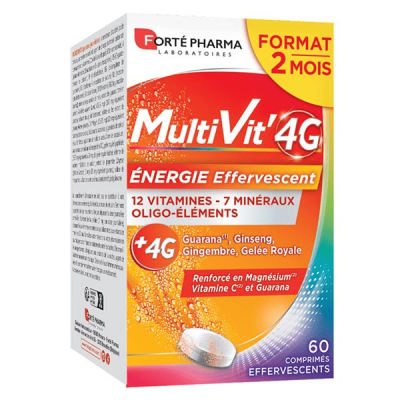 FORTE PHARMA Fort&eacute; Pharma MultiVit'4G &Eacute;nergie Effervescent 60comp