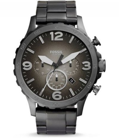 FOSSIL  Men Montre Nate En Acier Inoxydable Gris - One size