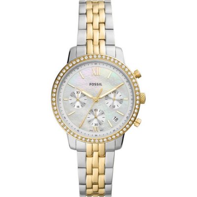 FOSSIL  Montre Neutra Chronograph pour Femme, Acier Inoxydable, ES5216
