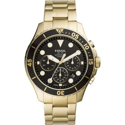 FOSSIL  Montre pour Homme FB - 03 Chronographe, Acier Inoxydable Ton Or, FS5727