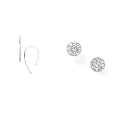 FOSSIL  Women Boucles D'Oreilles Biseaut&eacute;es Argent - One size
