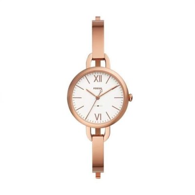 FOSSIL  Women Montre Annette &Agrave; Trois Aiguilles En Acier Inoxydable Dor&eacute; Rose - One size