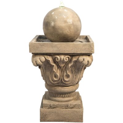 TEAMSON HOME Fountaine D'eau &Agrave; Domicile De  Outdoor Avec Lumi&egrave;re Led