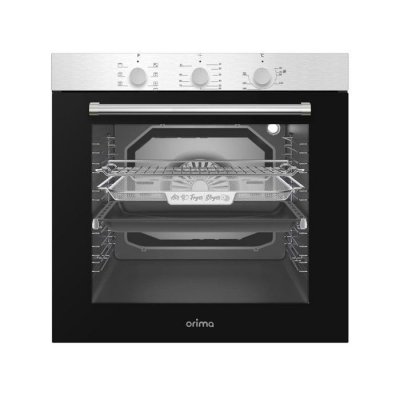 ORIMA Four &agrave; encastrer  2500W OR80AFMX Noir/Inox 