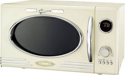 MELISSA Four &agrave; micro-ondes r&eacute;tro avec grill 23L 16330128 Cr&egrave;me