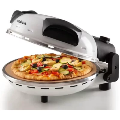 ARIETE Four &agrave; pizza bois 1200 W avec pierre r&eacute;fractaire