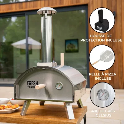 MONSTERSHOP Four &agrave; Pizza d'Ext&eacute;rieur Premium Fresh Grills