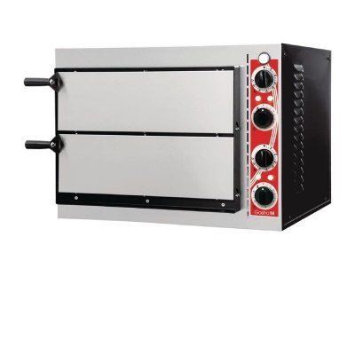 MATERIEL CHR PRO Four &agrave; Pizza Double Electrique Compact 2 Pizzas de 32 cm Pisa 